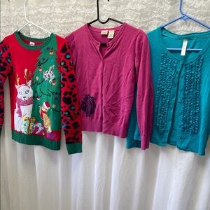 Colorful Kids Sweater and Cardigan los girls size 10/12